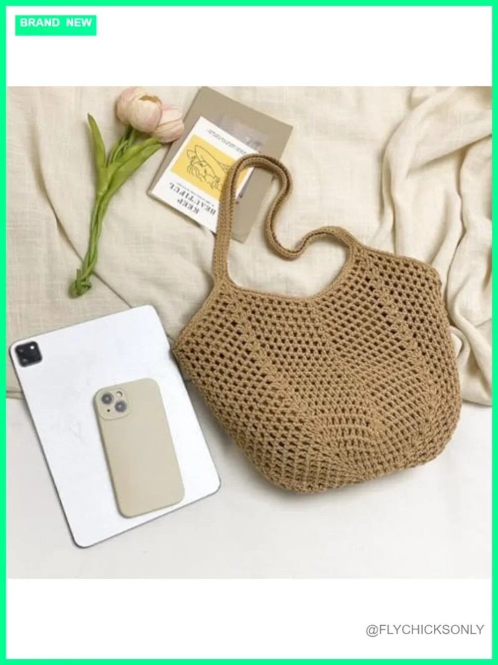 Bohemia Crochet Slouchy Hobo Shoulder Bag Beach Summer Tote Crossbody Purse